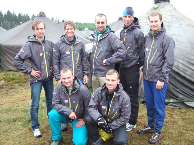 Team pic - Mats, Rick, Kjell, Erik, Conny and in front, Mikael and Magnus