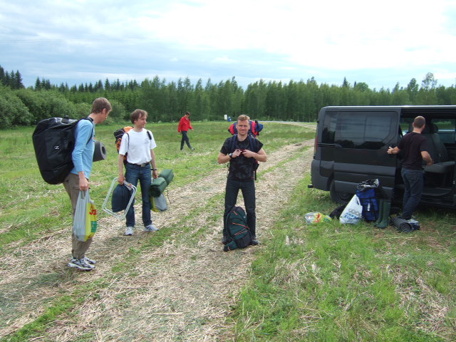 Car park at the TC, 50 km north of Tampere