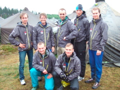 Team pic - Mats, Rick, Kjell, Erik, Conny and in front, Mikael and Magnus