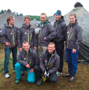 Team pic - advertising BAMM (Björkliden Arctic Mountain Marathon)