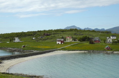 A beach beside the Lofast road out to Lofoten 8455c